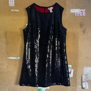 Roulette Black Sequin Top